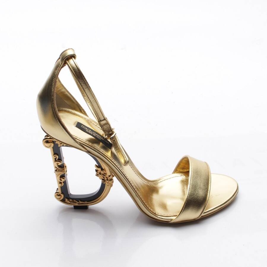 Image 1 of Heeled Sandals EUR 40 Gold in color Metallic | Vite EnVogue