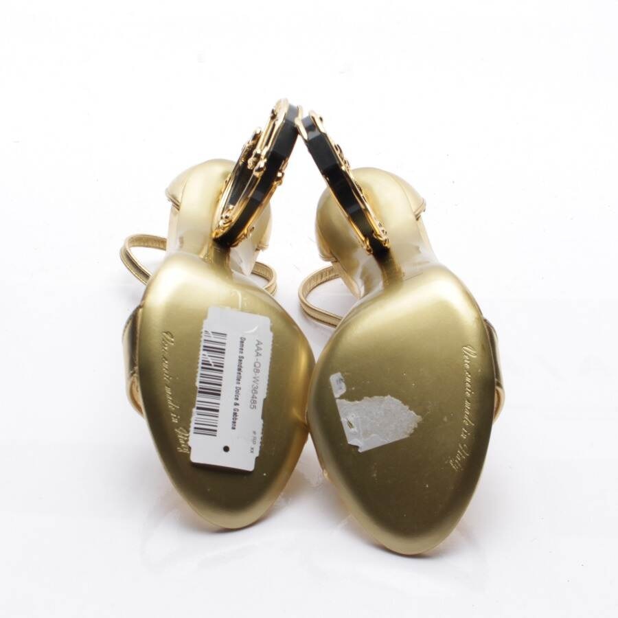 Image 4 of Heeled Sandals EUR 40 Gold in color Metallic | Vite EnVogue