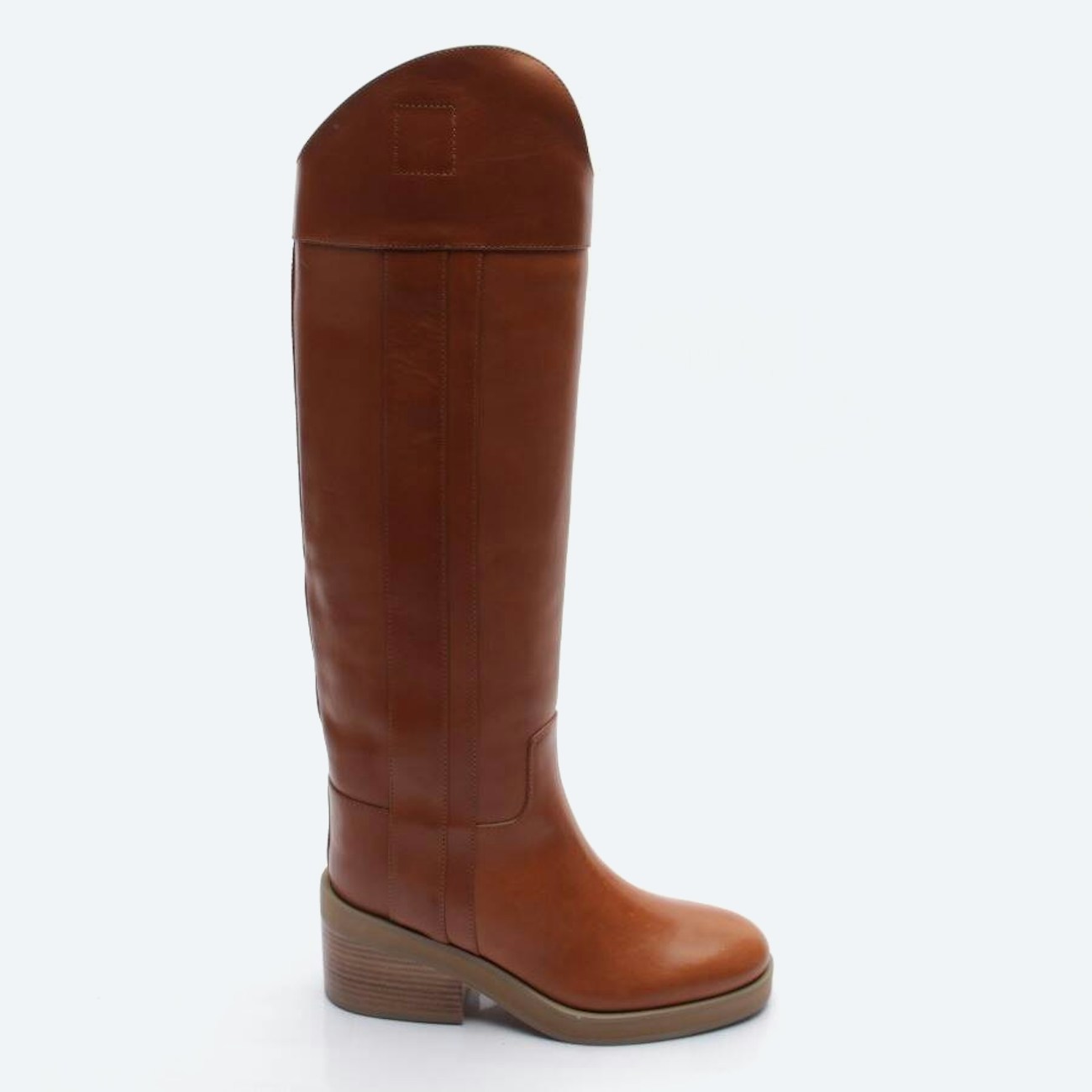 Image 1 of Overknee Boots EUR 36 Light Brown in color Brown | Vite EnVogue