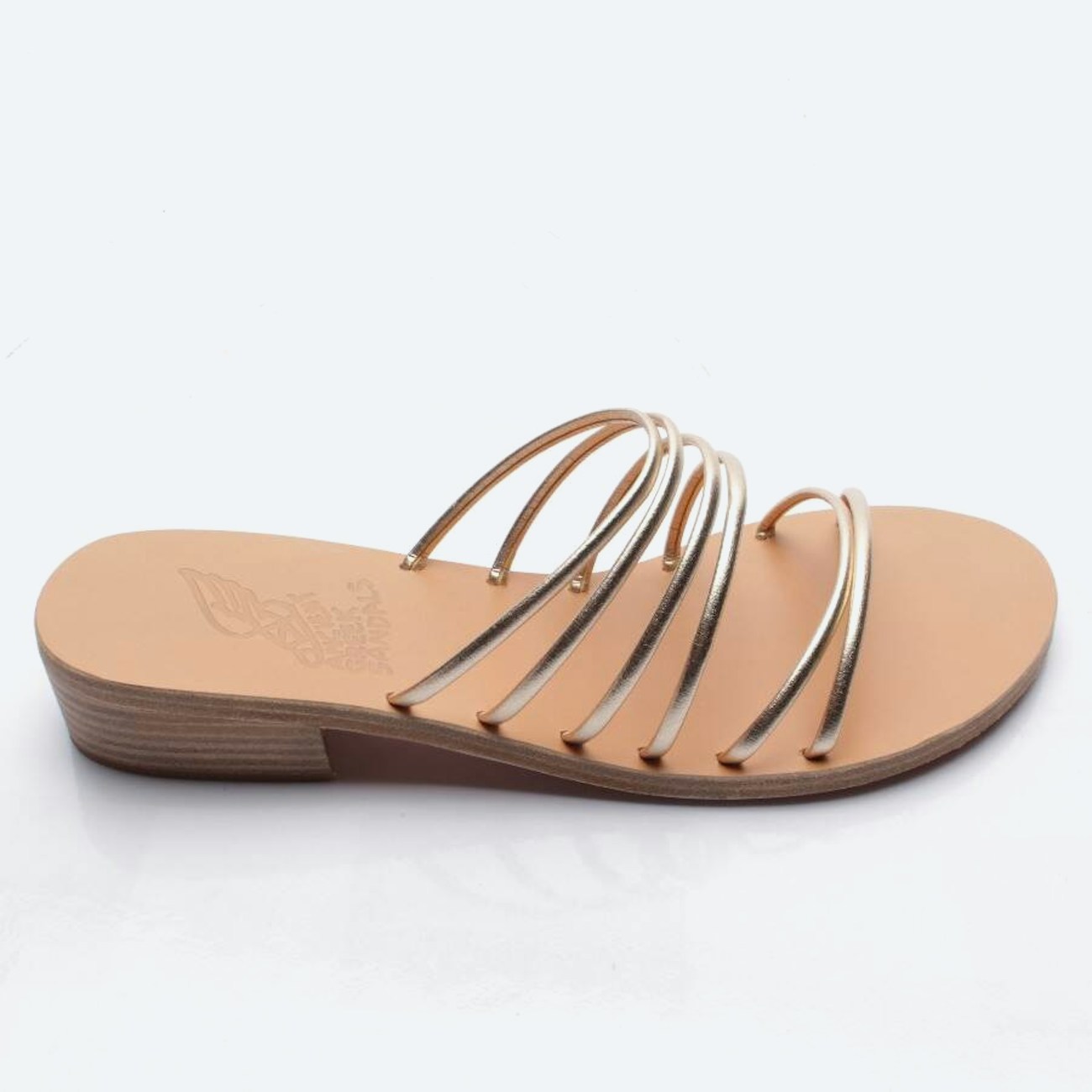 Image 1 of Heeled Sandals EUR38 Gold in color Metallic | Vite EnVogue