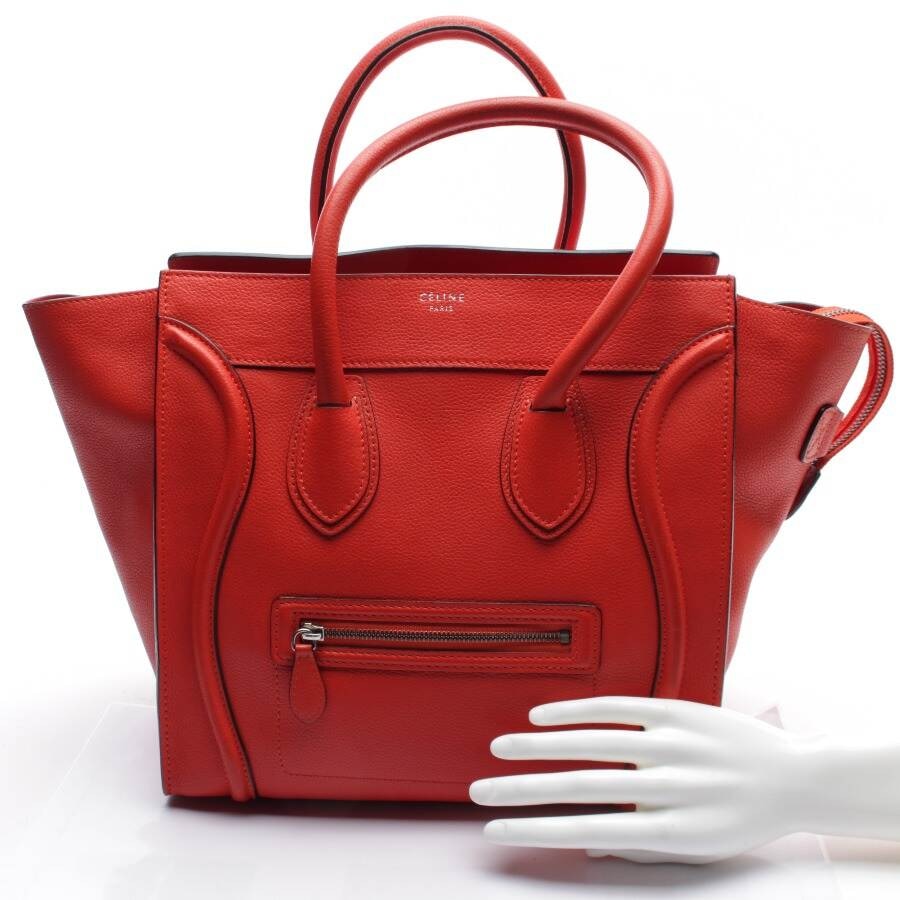 Image 4 of Luggage medium Handbag Red in color Red | Vite EnVogue
