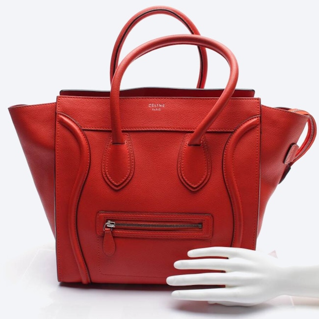 Image 4 of Luggage medium Handbag Red in color Red | Vite EnVogue