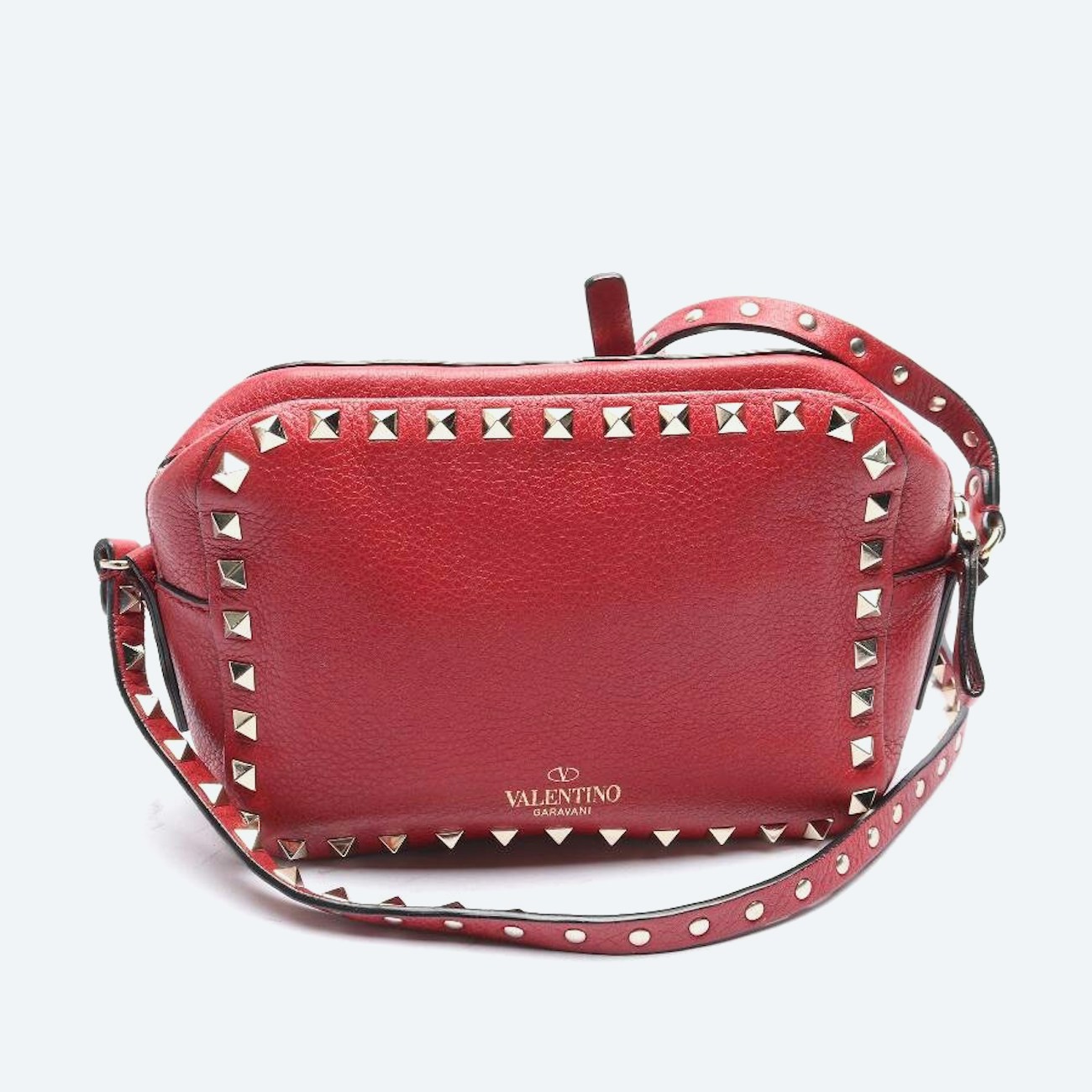 Image 1 of Rockstud Crossbody Bag Red in color Red | Vite EnVogue