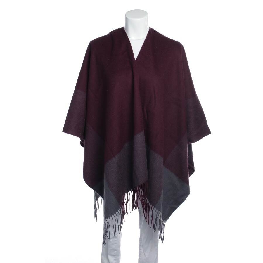 Image 1 of Wool Poncho One Size Bordeaux in color Red | Vite EnVogue