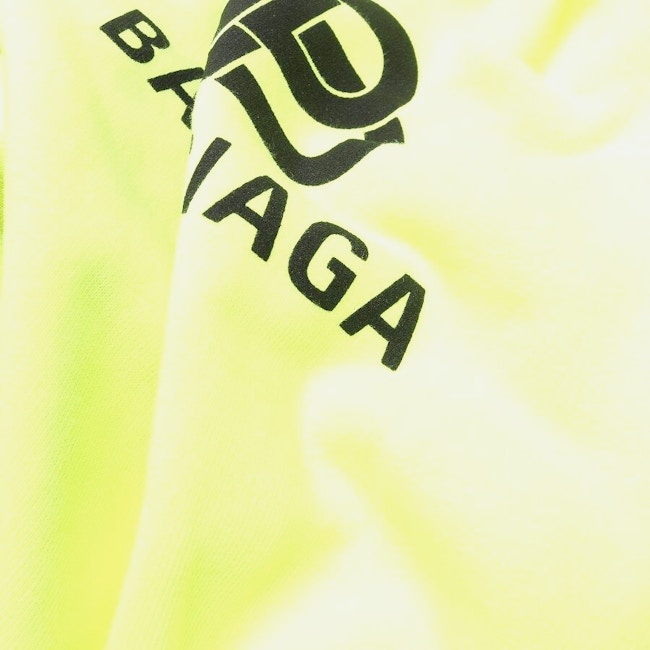 Image 3 of Hooded Sweatshirt M Neon Yellow in color Neon | Vite EnVogue