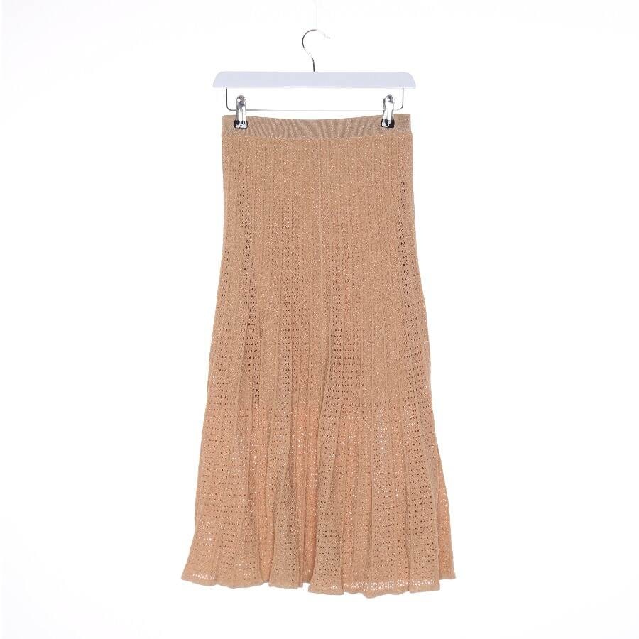 Image 2 of Skirt 34 Gold in color Metallic | Vite EnVogue