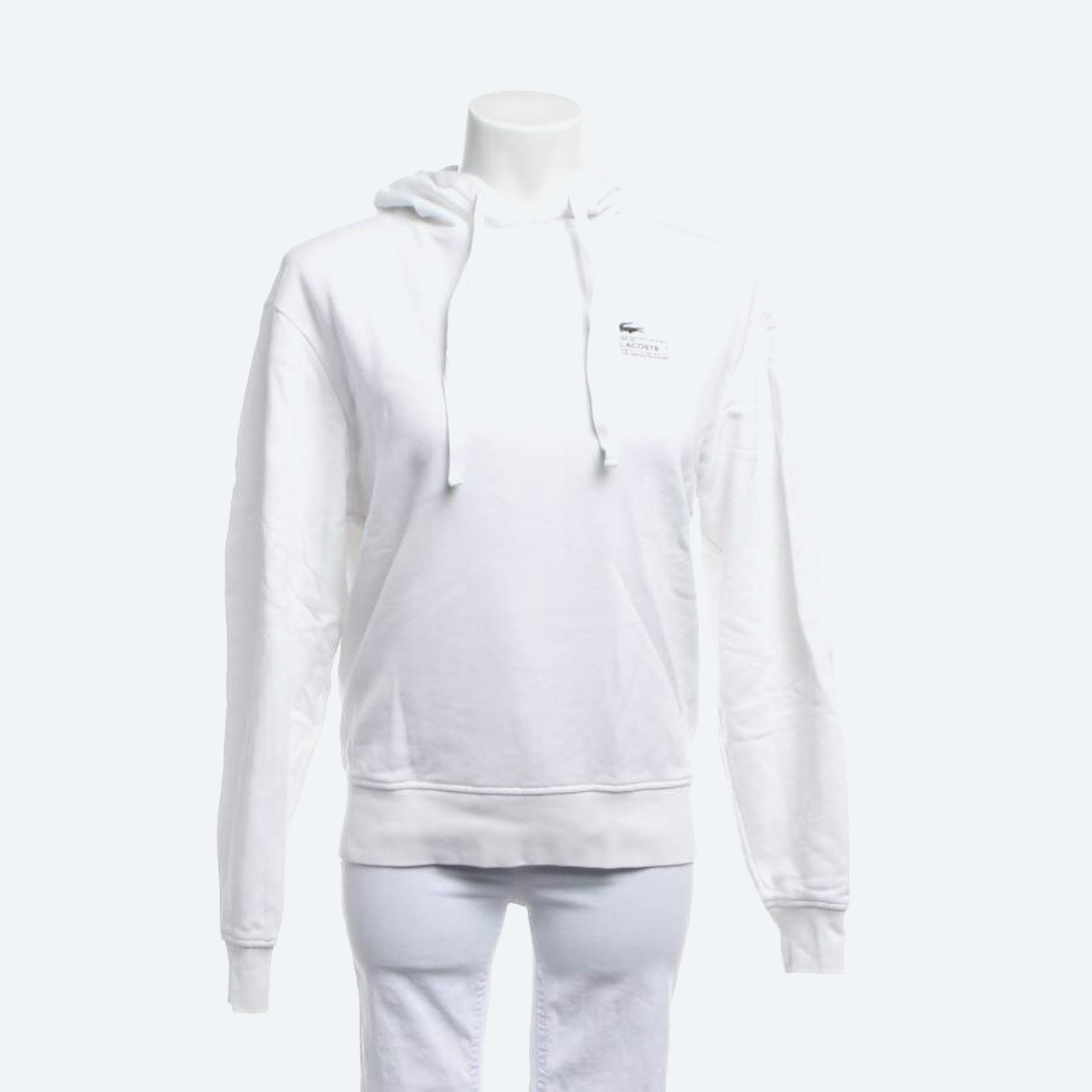 Image 1 of Hooded Sweatshirt 34 White in color White | Vite EnVogue