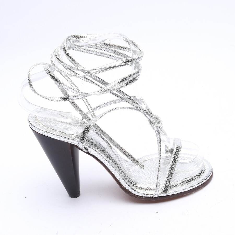 Image 1 of Heeled Sandals EUR 40 Silver in color Metallic | Vite EnVogue
