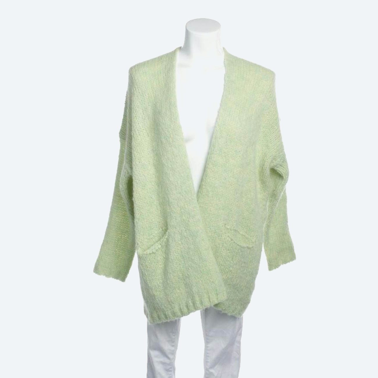 Image 1 of Cardigan XL Light Green in color Green | Vite EnVogue