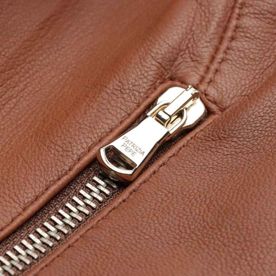 Image 4 of LeatherJacket 34 Light Brown in color Brown | Vite EnVogue