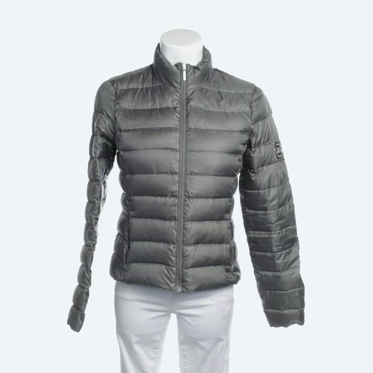 Image 1 of Quilted Jacket M Light Gray in color Gray | Vite EnVogue