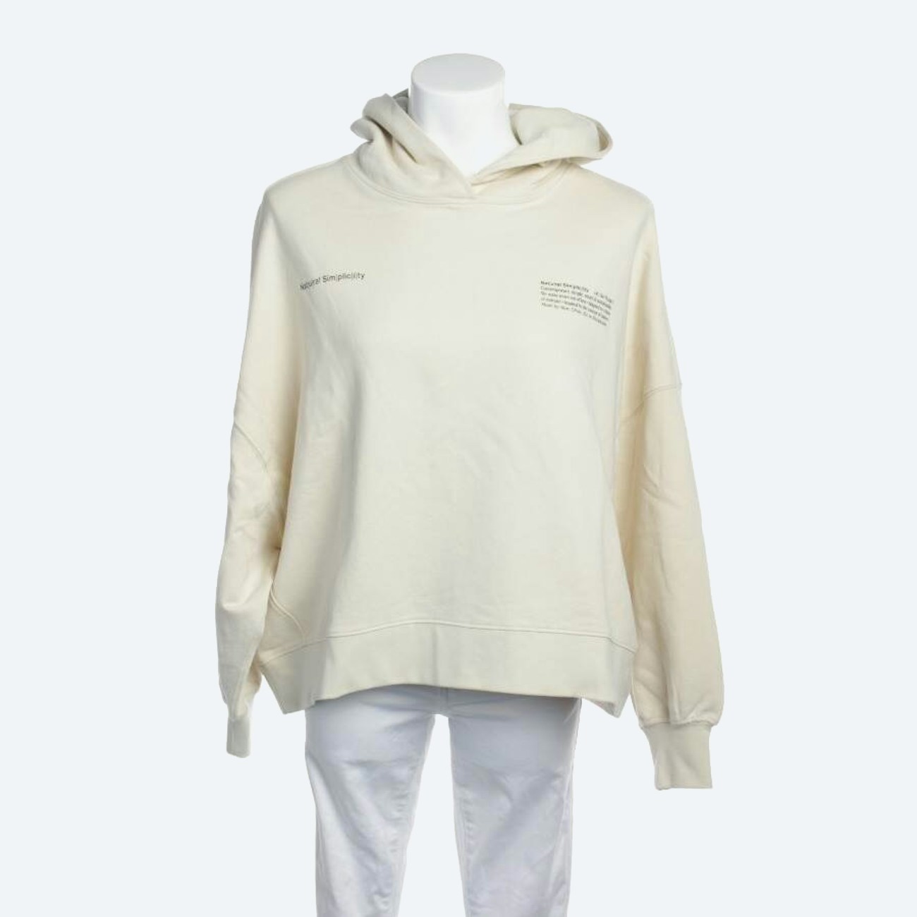Image 1 of Hooded Sweatshirt 2XS Beige in color White | Vite EnVogue