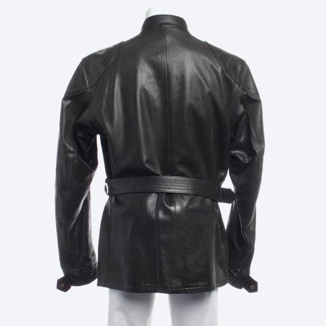 Image 2 of Leather Jacket L Dark Brown in color Brown | Vite EnVogue