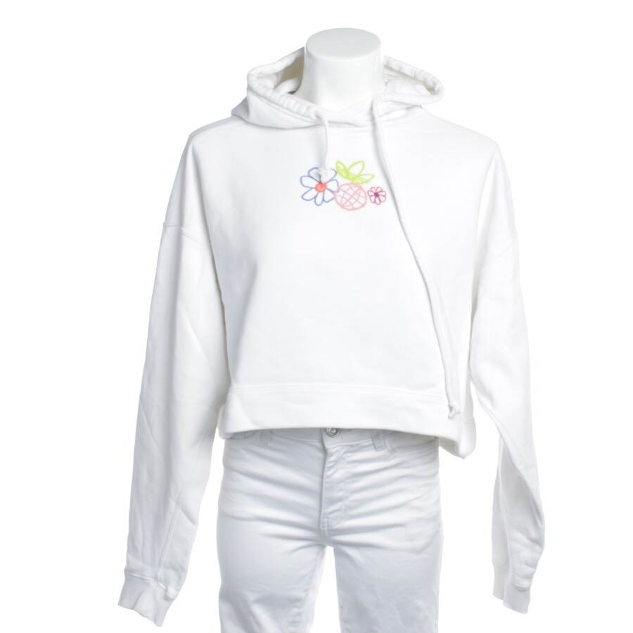 Image 1 of Hooded Sweatshirt S White in color White | Vite EnVogue