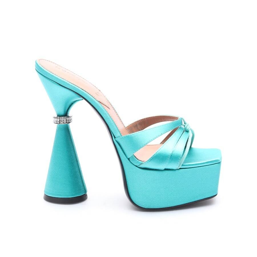 Image 1 of Heeled Sandals EUR 36 Turquoise in color Blue | Vite EnVogue