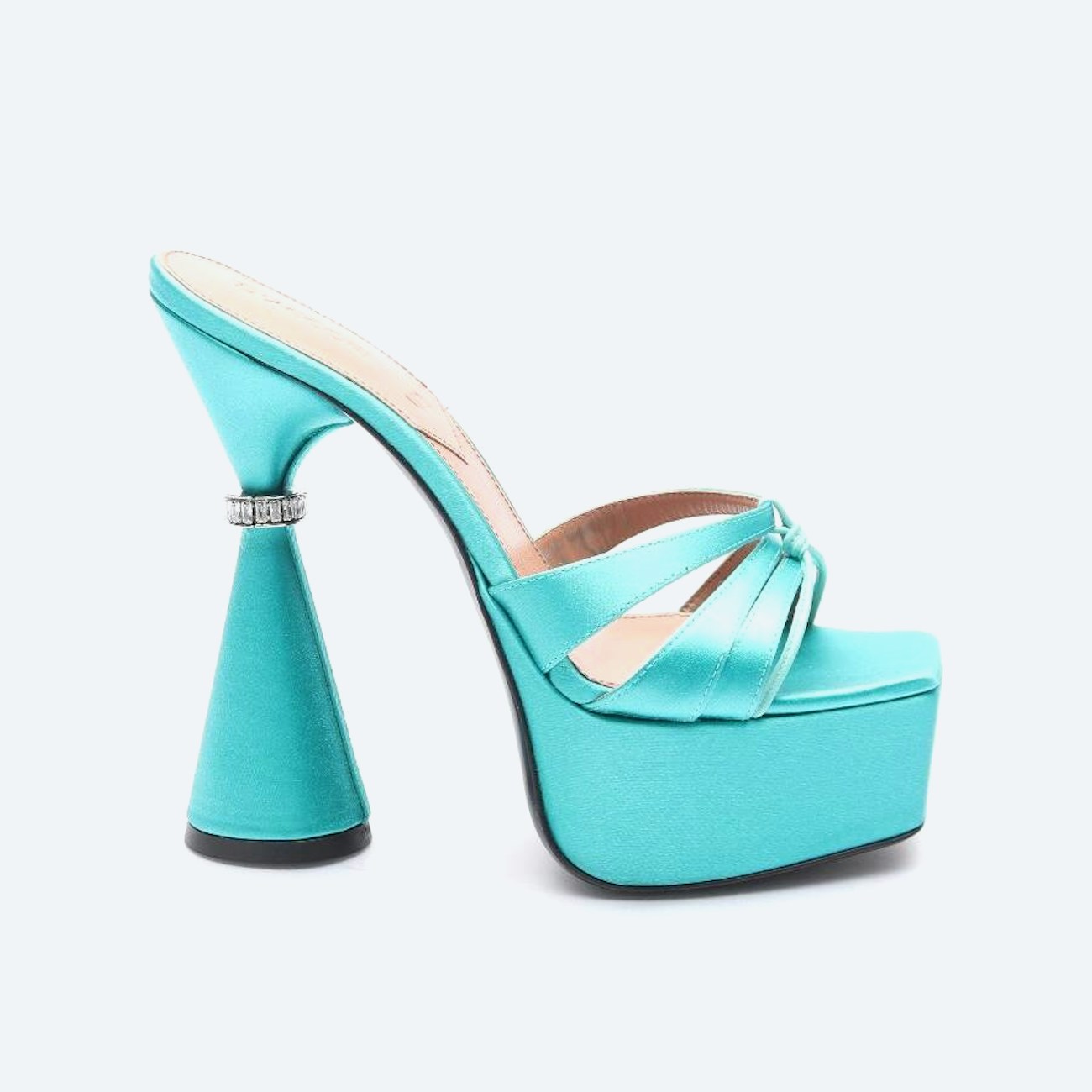 Image 1 of Heeled Sandals EUR 36 Turquoise in color Blue | Vite EnVogue