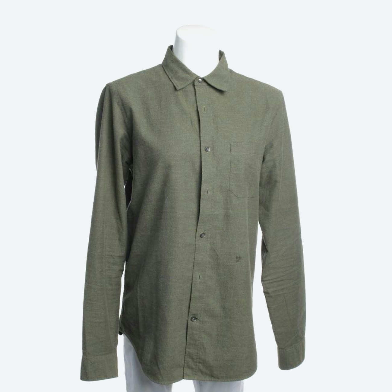 Image 1 of Casual Shirt M Dark Green in color Green | Vite EnVogue
