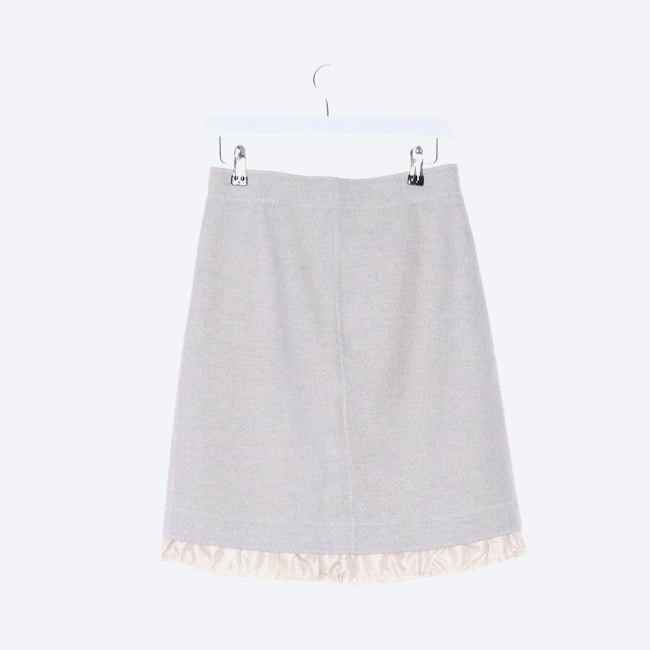Image 2 of Wool Skirt 36 Light Gray in color Gray | Vite EnVogue