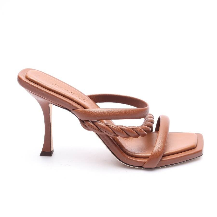 Image 1 of Heeled Sandals EUR 40.5 Dark Brown in color Brown | Vite EnVogue
