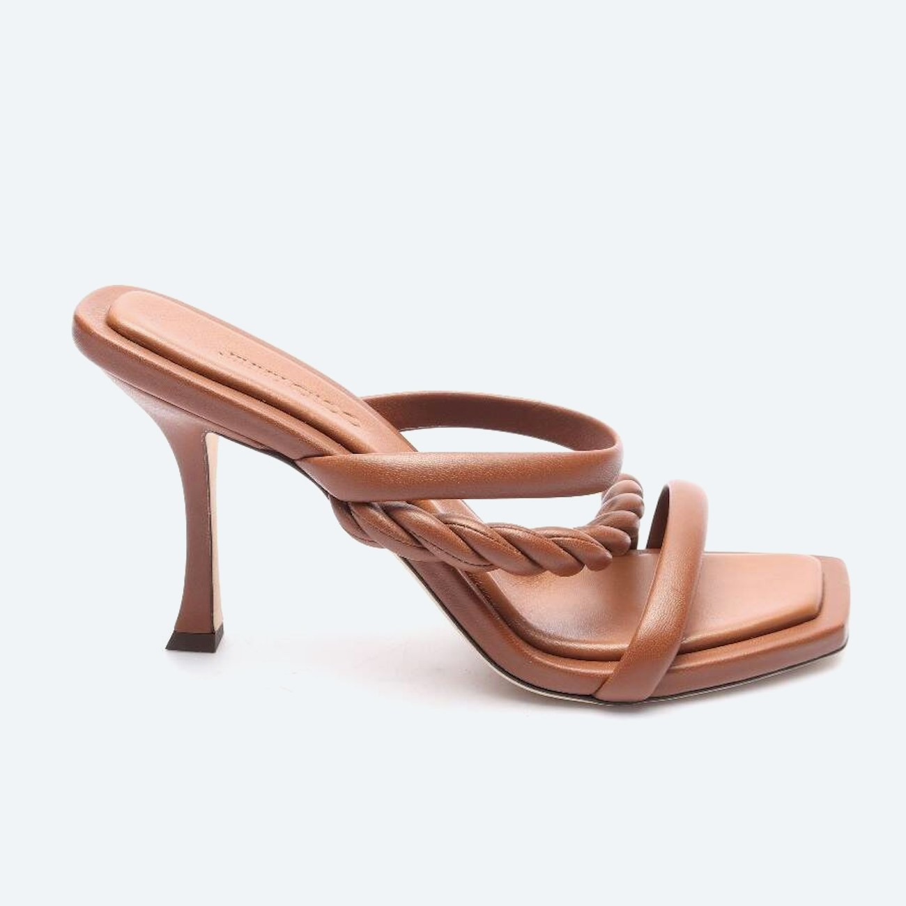 Image 1 of Heeled Sandals EUR 40.5 Dark Brown in color Brown | Vite EnVogue
