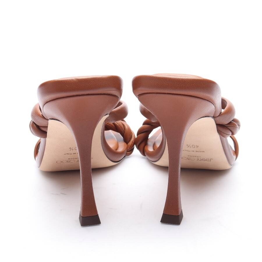 Image 3 of Heeled Sandals EUR 40.5 Dark Brown in color Brown | Vite EnVogue