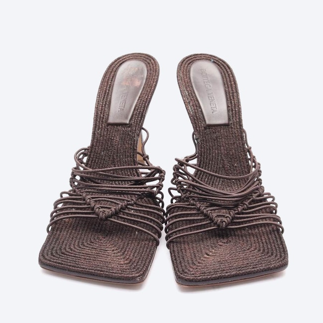 Image 2 of Heeled Sandals EUR 40 Dark Brown in color Brown | Vite EnVogue