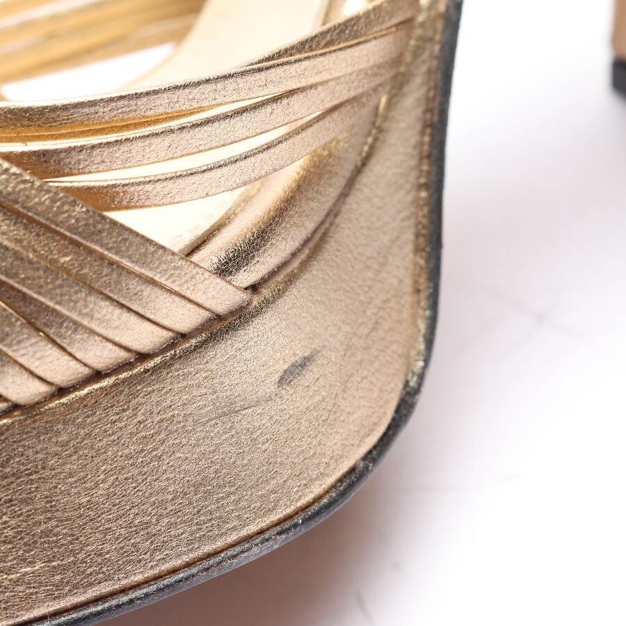 Image 5 of Heeled Sandals EUR 37 Gold in color Metallic | Vite EnVogue