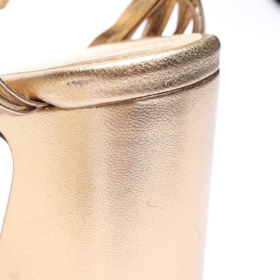 Image 7 of Heeled Sandals EUR 37 Gold in color Metallic | Vite EnVogue