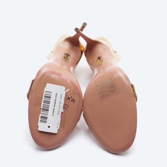 Image 4 of Heeled Sandals EUR 40.5 Gold in color Metallic | Vite EnVogue