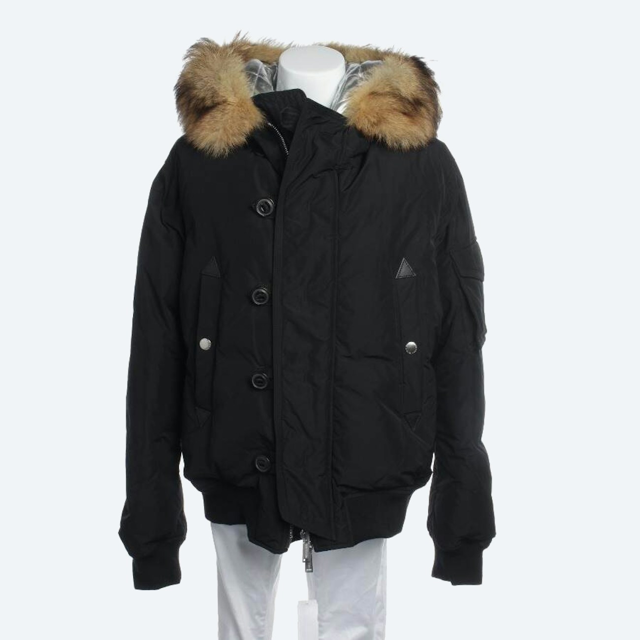 Image 1 of Winter Jacket 46 Black in color Black | Vite EnVogue