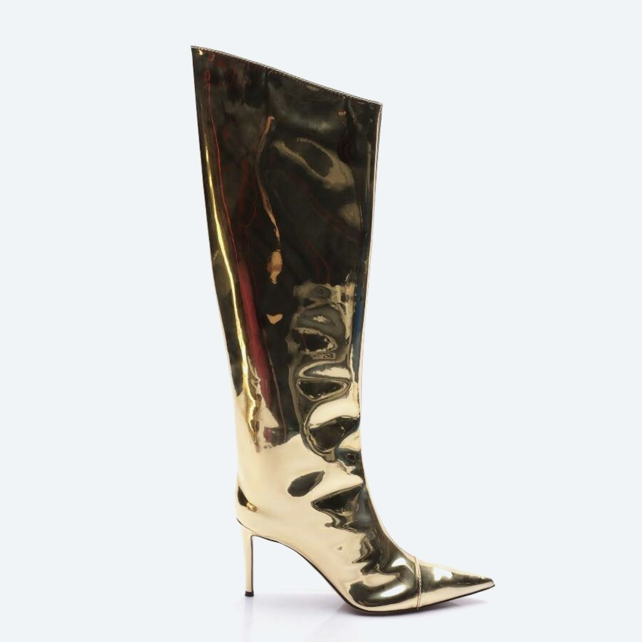 Image 1 of Boots EUR38 Gold in color Metallic | Vite EnVogue