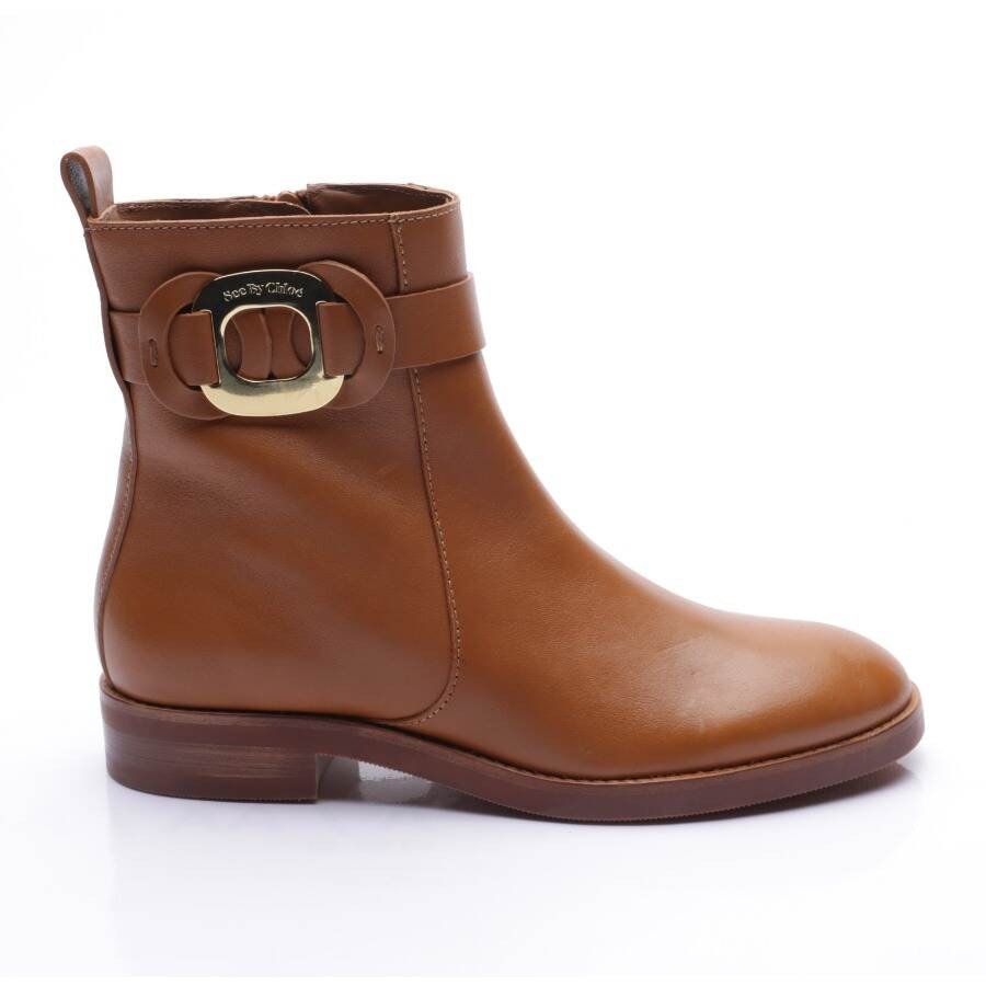 Image 1 of Ankle Boots EUR 40 Light Brown in color Brown | Vite EnVogue