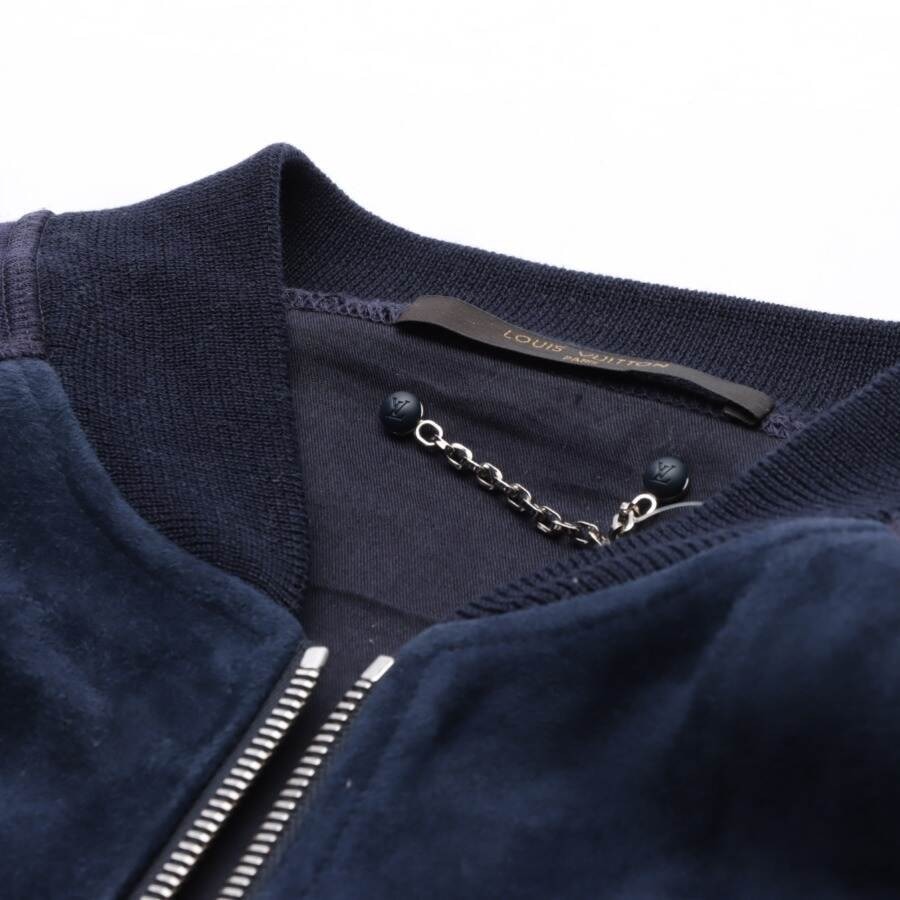 Image 3 of Leather Jacket S Navy in color Blue | Vite EnVogue
