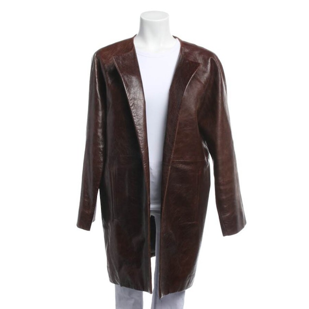 Image 1 of Leather Coat 34 Brown | Vite EnVogue