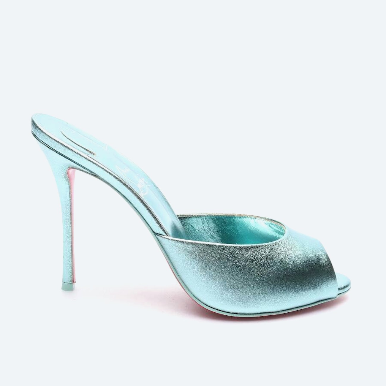 Image 1 of Heeled Sandals EUR 39.5 Turquoise in color Blue | Vite EnVogue