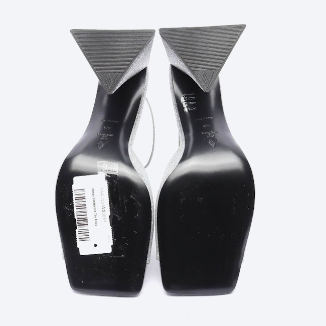 Image 4 of Heeled Sandals EUR 40.5 Silver in color Metallic | Vite EnVogue