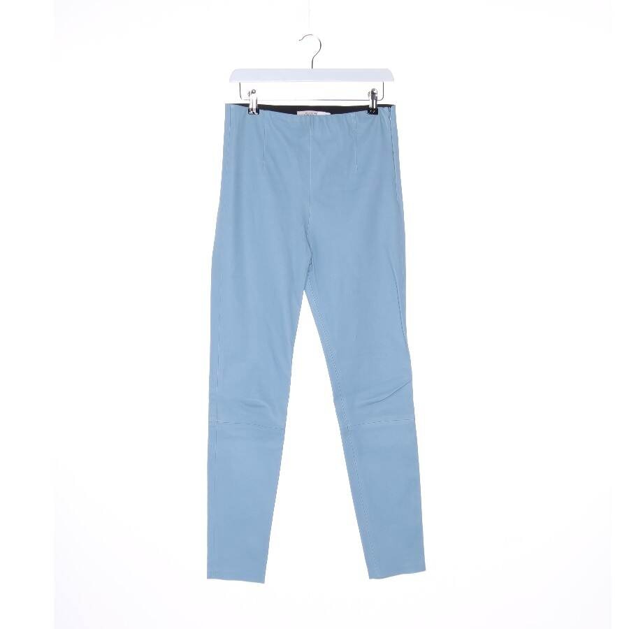Image 1 of Leather Pants 38 Light Blue in color Blue | Vite EnVogue