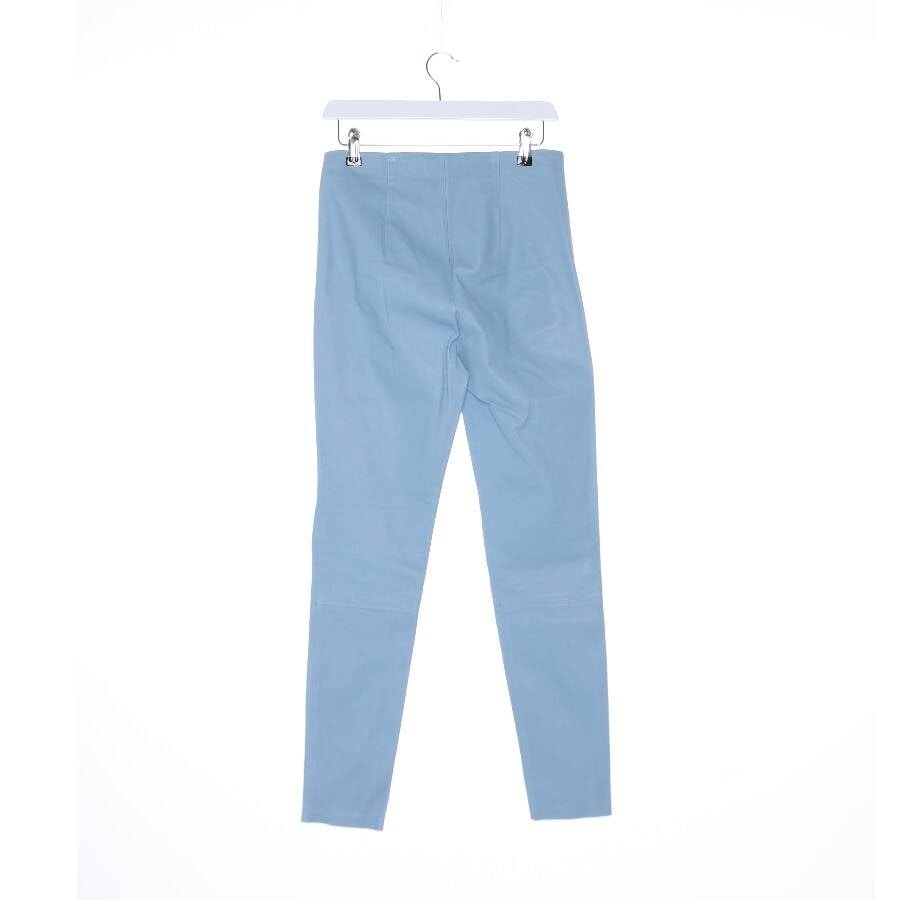 Image 2 of Leather Pants 38 Light Blue in color Blue | Vite EnVogue