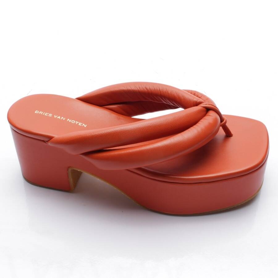 Image 1 of Heeled Sandals EUR 36.5 Orange in color Orange | Vite EnVogue