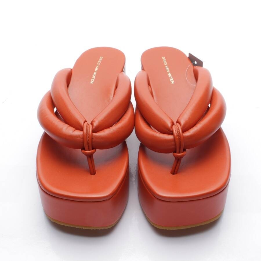 Image 2 of Heeled Sandals EUR 36.5 Orange in color Orange | Vite EnVogue