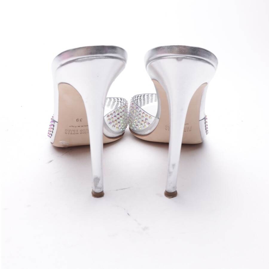 Image 3 of Heeled Sandals EUR 39 Silver in color Metallic | Vite EnVogue