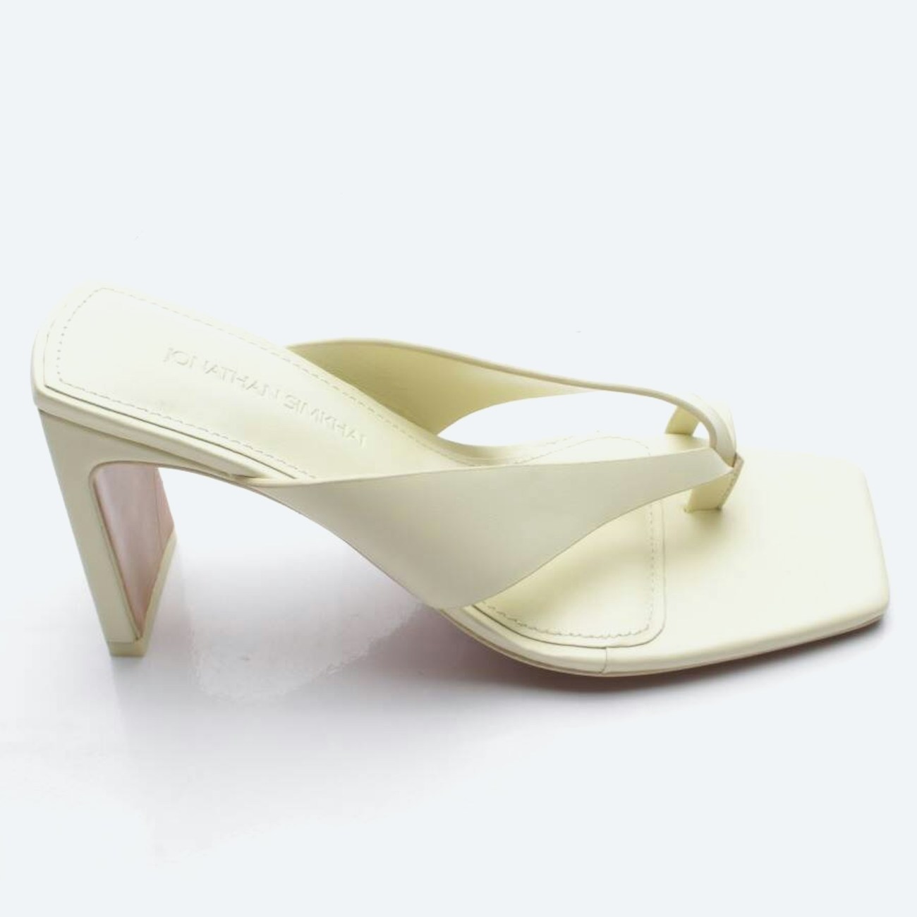 Image 1 of Heeled Sandals EUR38 Cream in color White | Vite EnVogue