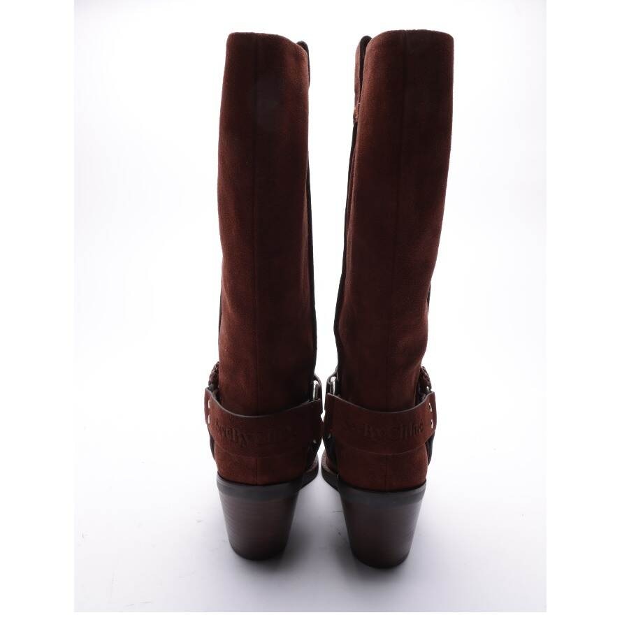 Image 3 of Boots EUR 39 Brown in color Brown | Vite EnVogue