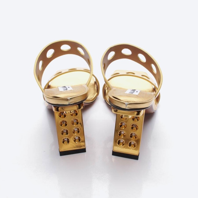 Image 3 of Heeled Sandals EUR 36 Gold in color Metallic | Vite EnVogue