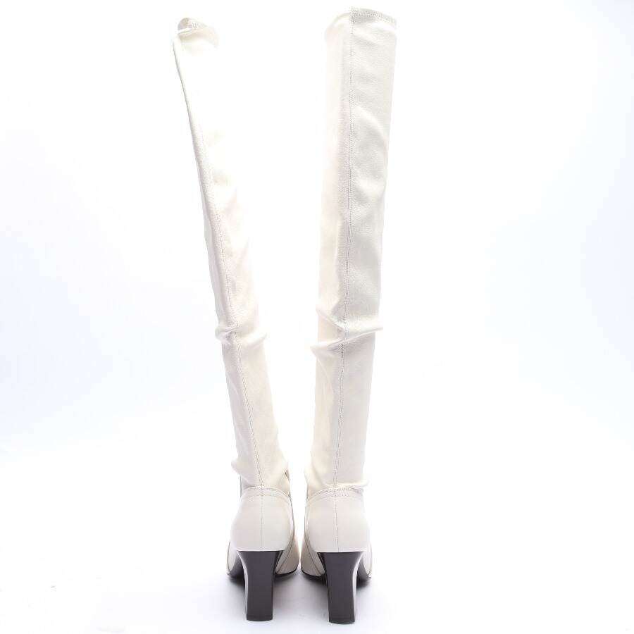 Image 3 of Overknee Boots EUR 36 Beige in color White | Vite EnVogue