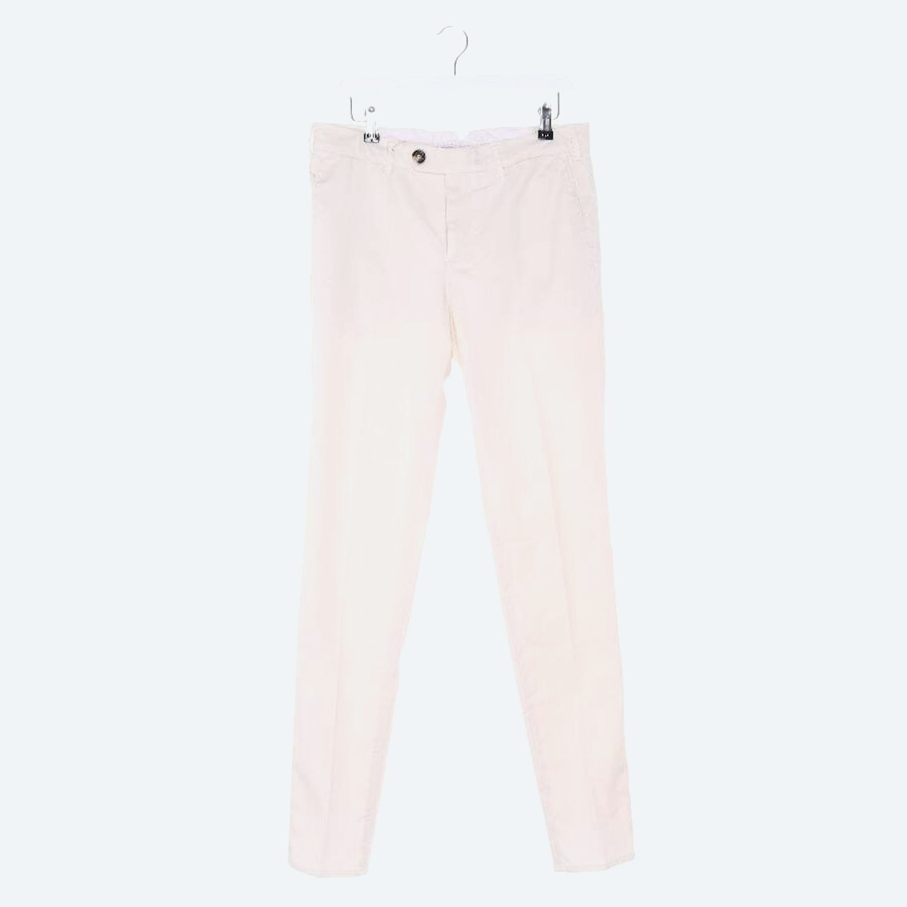 Image 1 of Trousers 46 Cream in color White | Vite EnVogue