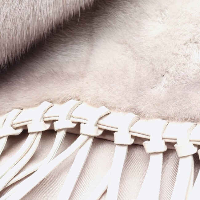 Image 4 of Fur Poncho 38 Beige in color White | Vite EnVogue