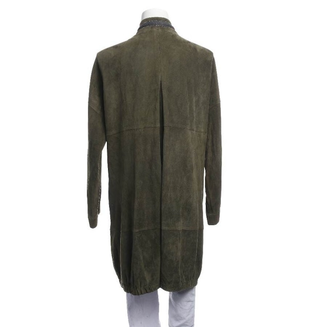 Leather Coat 40 Green | Vite EnVogue