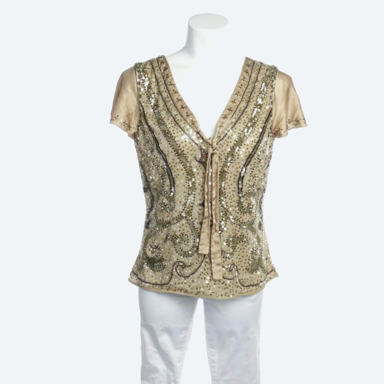 Image 1 of Shirt Blouse 42 Gold in color Metallic | Vite EnVogue