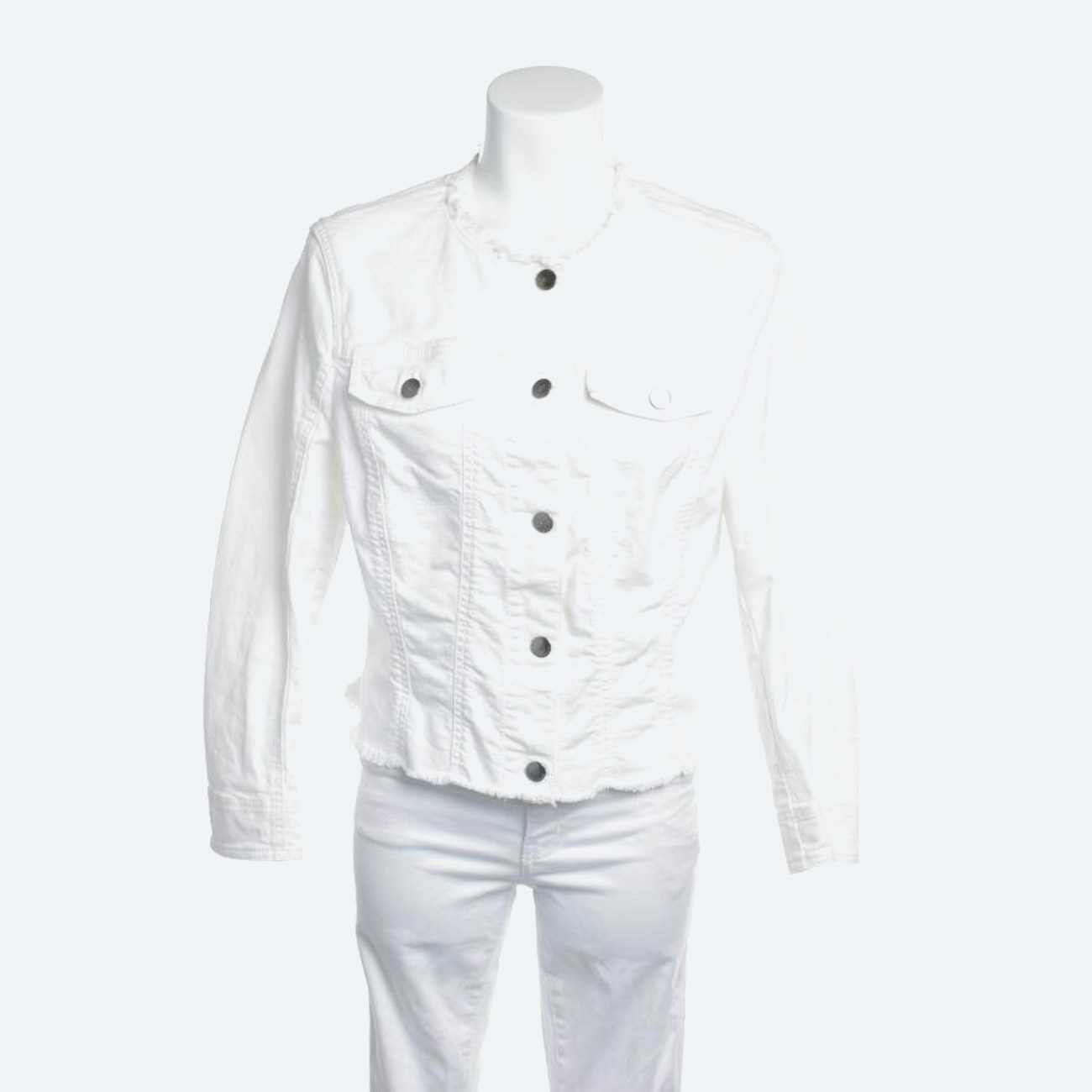 Image 1 of Jeans Jacket 44 White in color White | Vite EnVogue